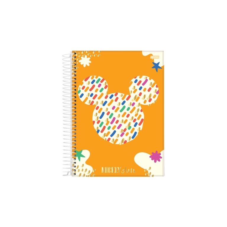 Caderno Mickey Capa Dura Universitário 80fls R