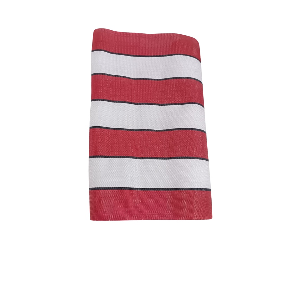 1m Tecido Nylon para Cadeira de Praia 40cm Largura VERMELHO/BRANCO