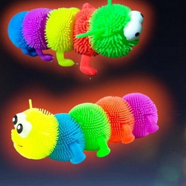 Brinquedo Infantil Centopéia Lagarta com Luz De A