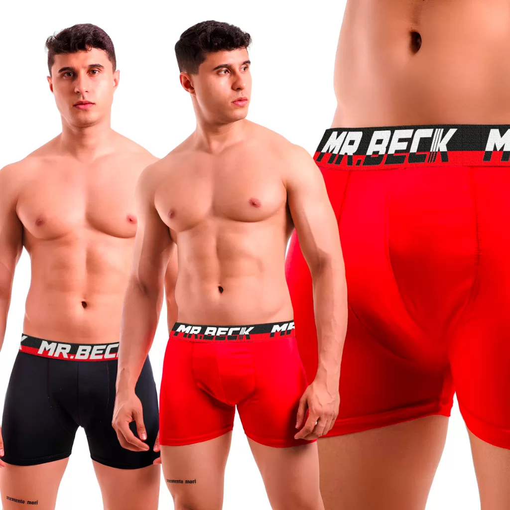 Kit Cuecas Box Boxer Adulto Microfibra MR.BECK Cueca