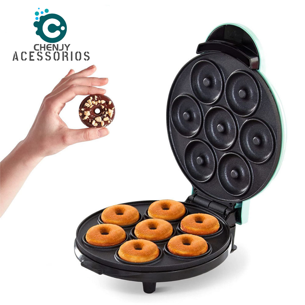 7 Donuts 16 Dunuts Máquina de Donuts Rosquinhas Confeitaria Culinária 110v Envio imediato