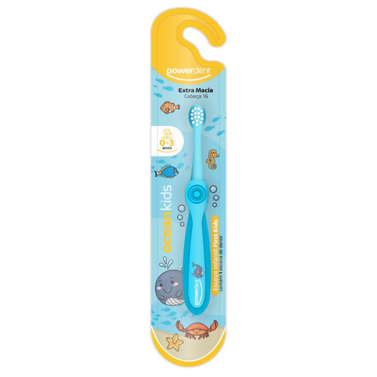 ESCOVA DE DENTE INF 1 A 3 ANOS OCEAN KIDS