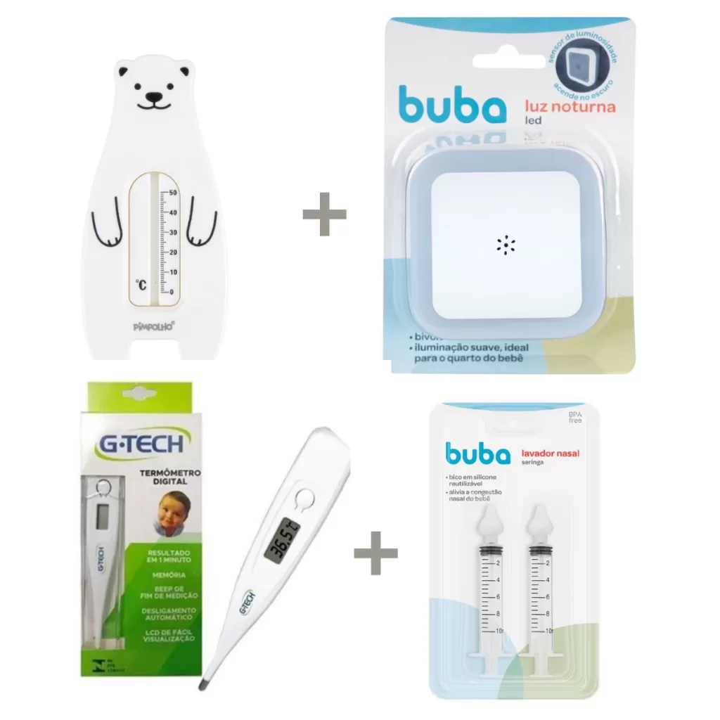 Kit Essencial Enxoval Neutro com 5 peças