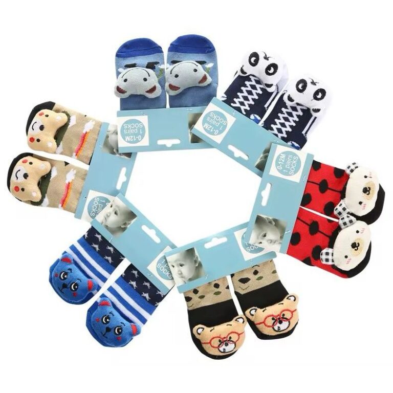 kit 2/4/6 pares Meia de Bebe meias Com sinos dê B
