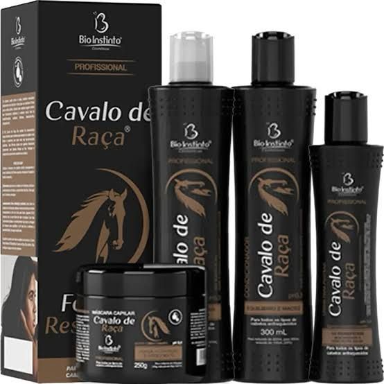 Kit Cavalo de Raça Bio Instinto 4itens Anti Queda