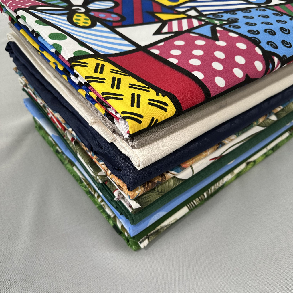 KIT 3 Quilos RETALHO TECIDO JACQUARD BASE DE TAPETES E ARTESANATOS – RENDA EXTRA