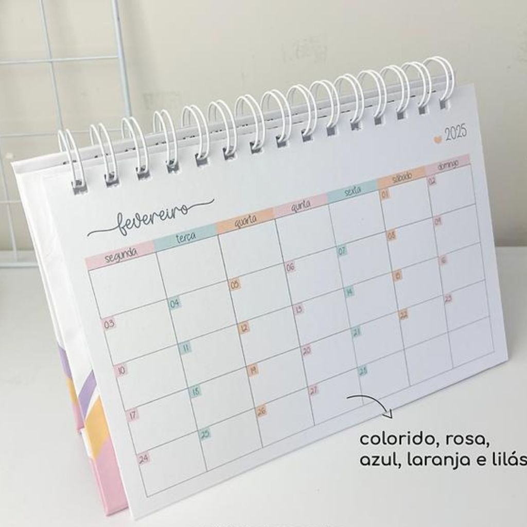 CALENDÁRIO CLEAN COLORS – EDIÇÃO ESPECIAL 2025