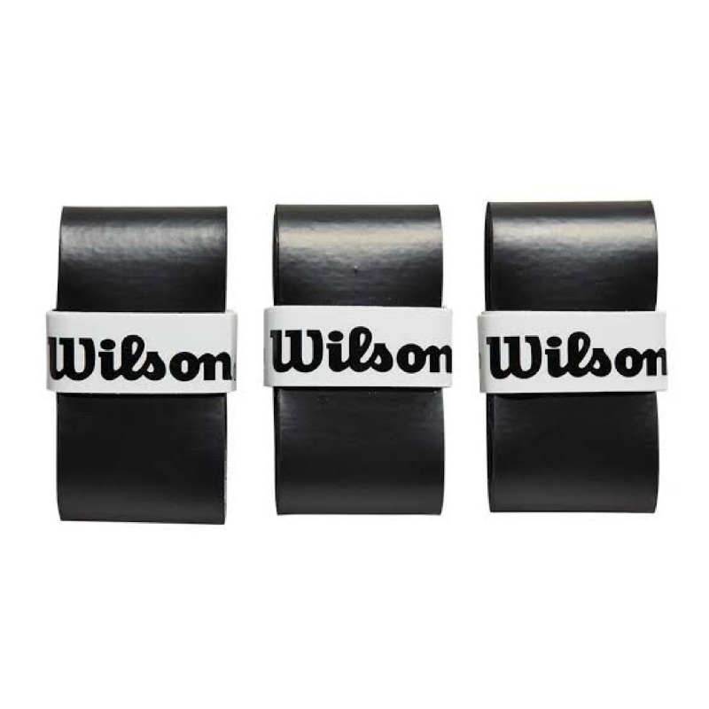 Kit OverGrip Wilson Confort Pegajoso Liso Grip Raquete Beach Tennis Tennis 3/5/10 Unidades Preto