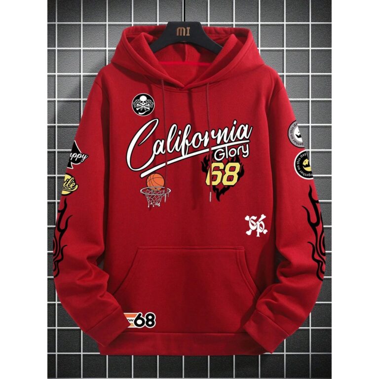 Moletom Canguru Básico Estampado com Califórnia 