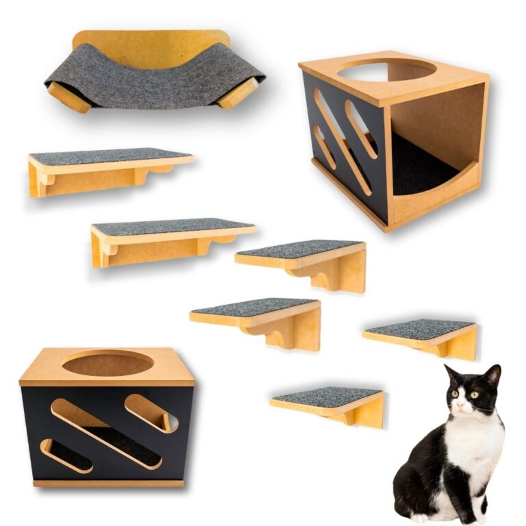 Playground Gato 9pçs Com Rede Carpete Antiderrapa