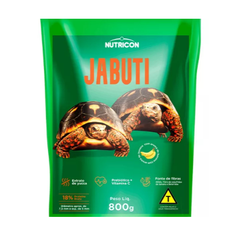 Ração Nutricon Jabuti Bag 800g – NUTRICON