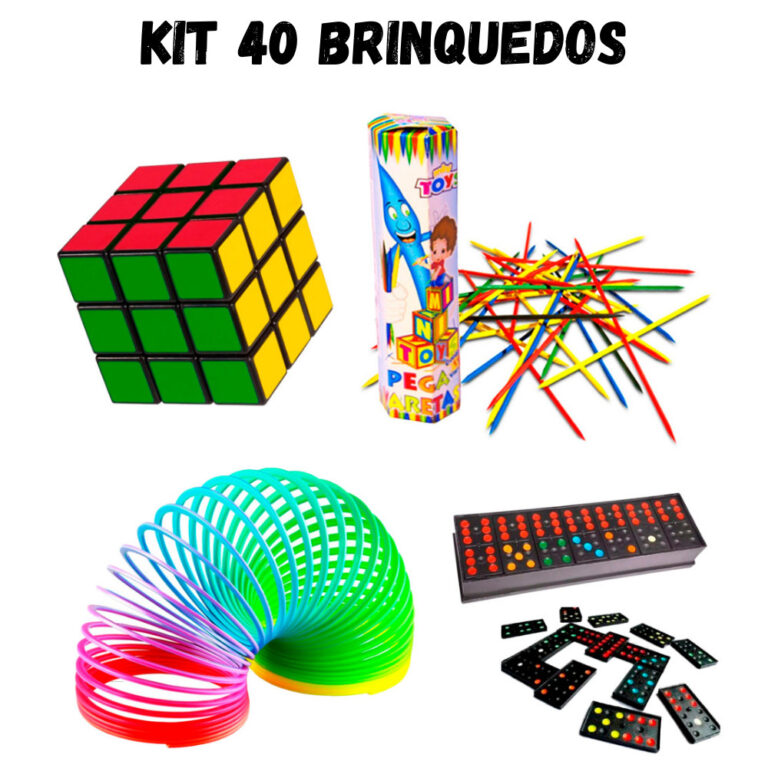 Kit 40 Brinquedos p/ Lembrancinha Sacolinha Surpre