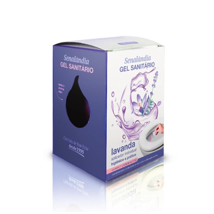 GEL SANITÁRIO C/ APLICADOR LAVANDA – CAIXA 