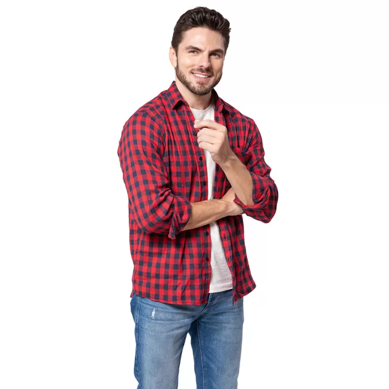 Camisa Xadrez de Flanela Adulto Casual Tango Fanta