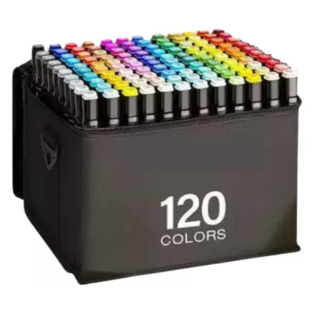 Conjunto 120Un Marcadores Artísticos Para Colorir