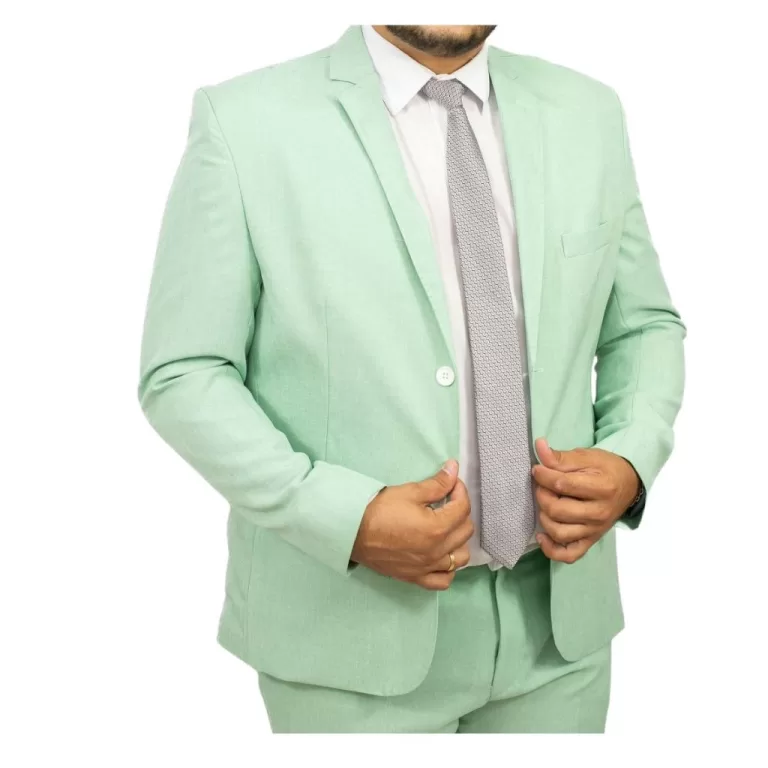 Terno Masculino Gabardine Plus Size Slim Social Vi