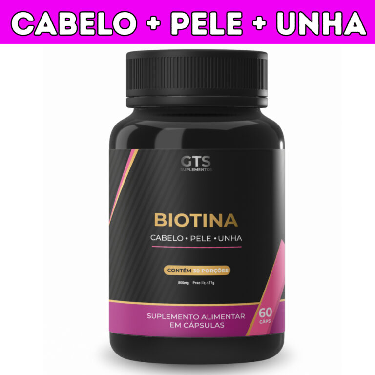 Suplemento de Biotina 500mg  60 Cápsulas Nature  