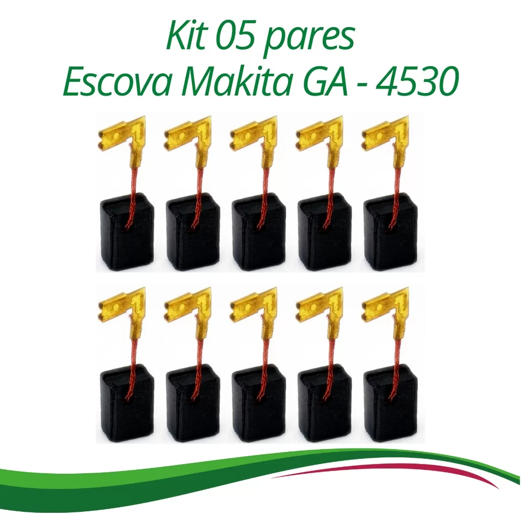 Escovas De Carvao Eletrografite Cb459 Esmerilhadeira Ga4530- 05 pares