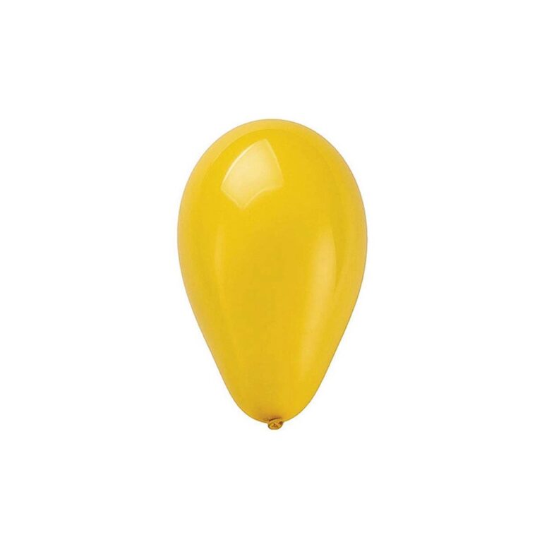 Balão 7 Latex Pera Amarelo 50und