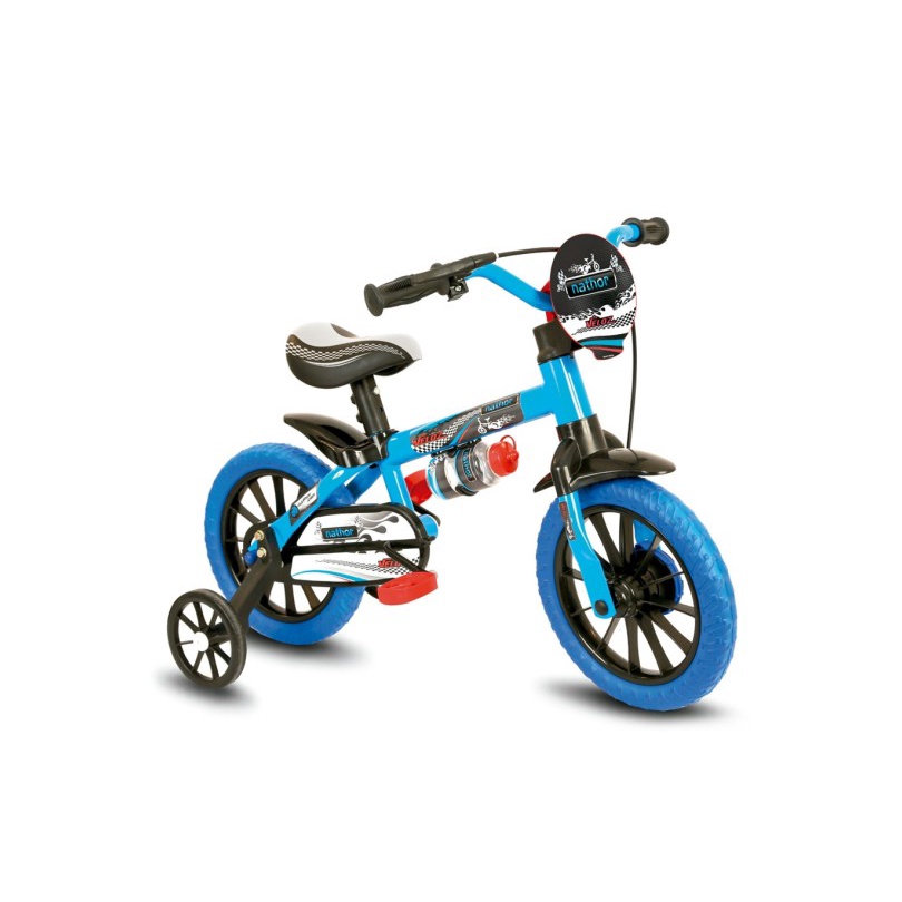 Bicicleta Bicicletinha Infantil Menino Aro 12 Veloz – Nathor – Azul