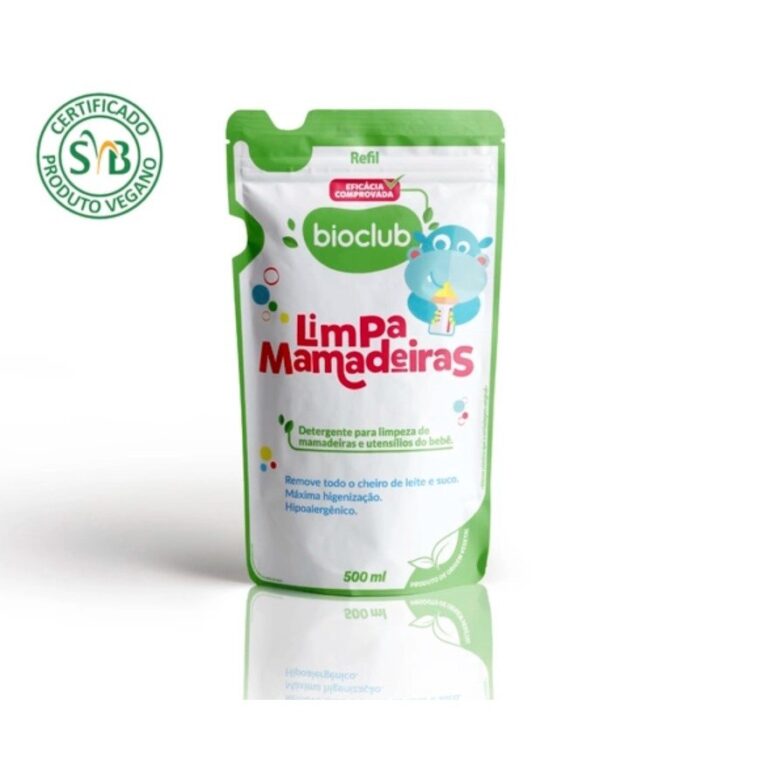 Limpa Mamadeiras Sachê 500ml Hipoalergênico Vega