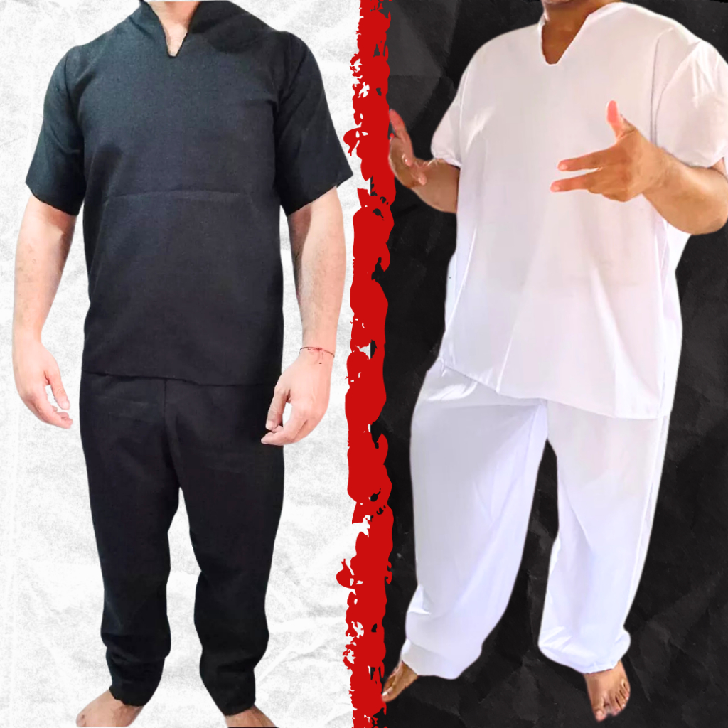 Roupa De Ração Premium – Umbanda E Candomblé Conjunto Unissex Oxford 2 Peças – Entrega Ultra Rápida