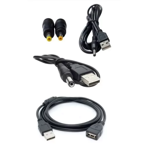 Kit 2 Cabos Ac/usb + 2 Adaptador Para Encaixe + Ex
