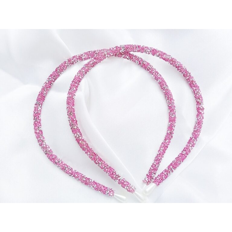 Tiara Tubinho Decorada Artesanal – Rosa Prat