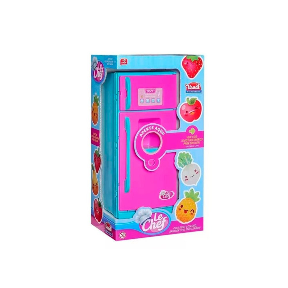 Brinquedo Infantil Geladeira De De Brinquedo Com Luz e Som Casinha De Boneca Cozinha Infantil Menina