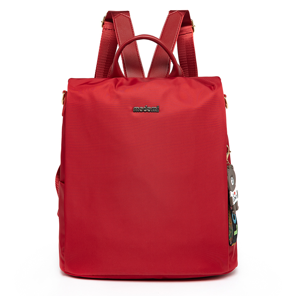 Bolsa Mochila Feminina Reforçada Acessórios Madami Vermelha