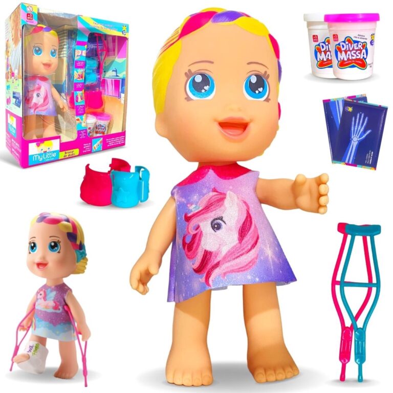 Brinquedo Boneca Dodói Gesso Molde c/ Acessórios