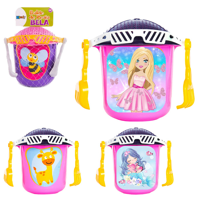 Baldinho de Praia Infantil – Arco Íris Bela