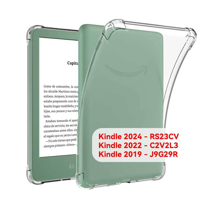 Capa Protetora Anti-Queda Soft TPU Transparente Para Kindle 2024/2022/2019 10a 11a 12a Geração