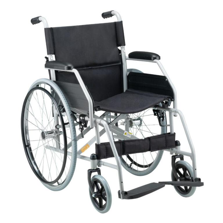 Cadeira de Rodas até 100kg Dobrável Pneu Anti Fu