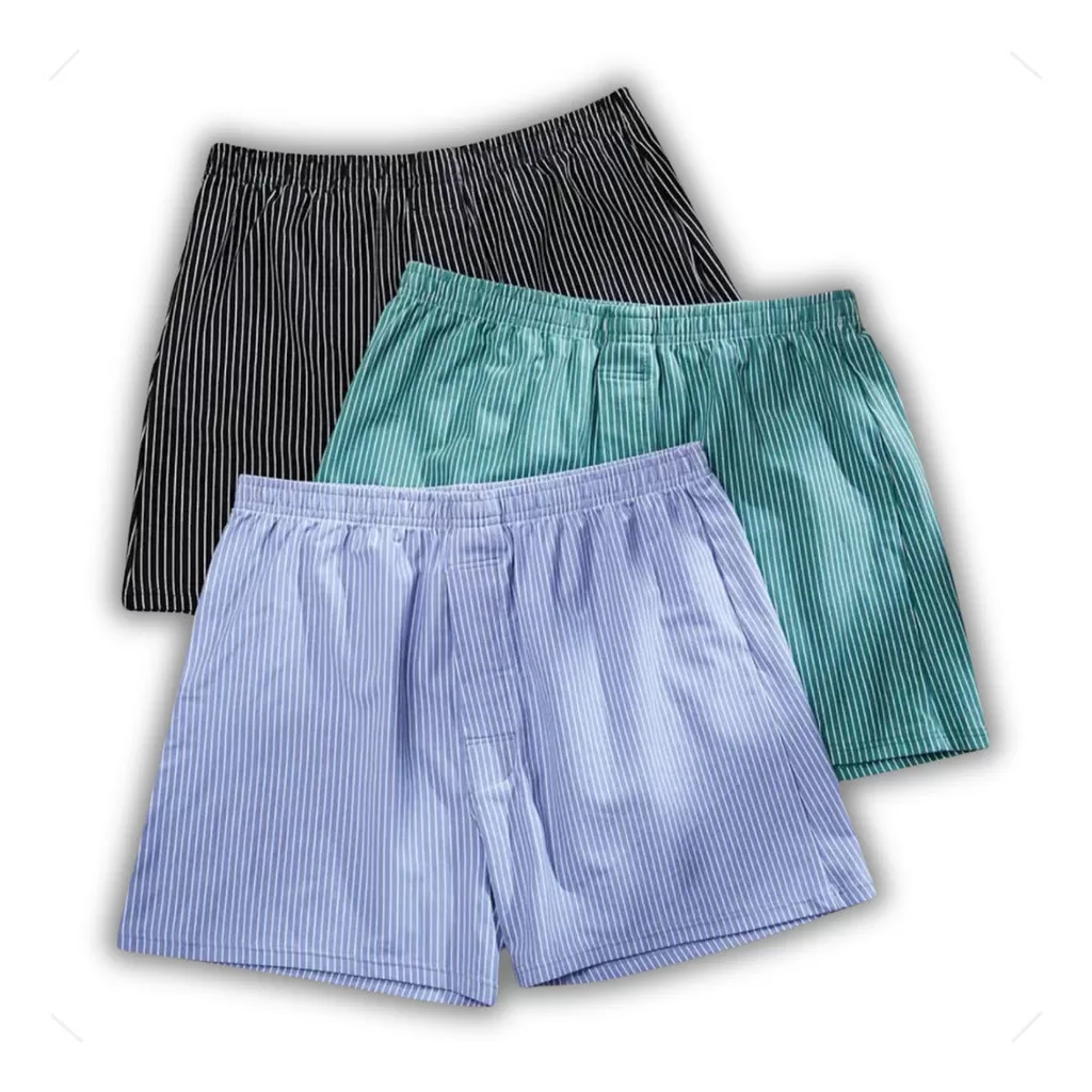 Kit 3 Short De Dormir Cuecas Masculinas Samba Canção Kit 1 ou 3