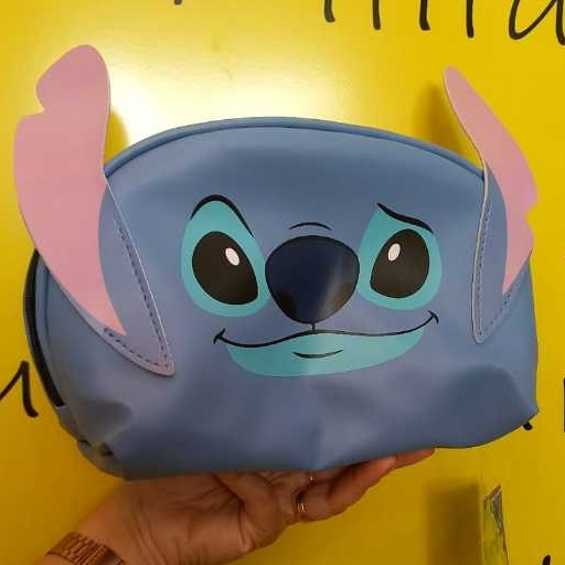 NECESSAIRE STITCH COM APLIQUE DISNEY DESENHO OFICI