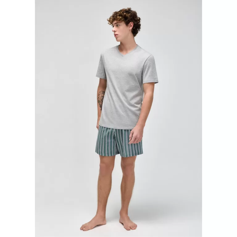 Pijama Masculino Curto Em Malha Hering