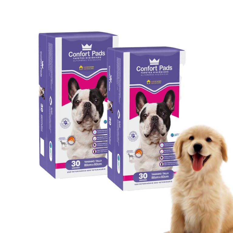 Tapete para Cães 80x60cm 60un Branco Ótima Absor