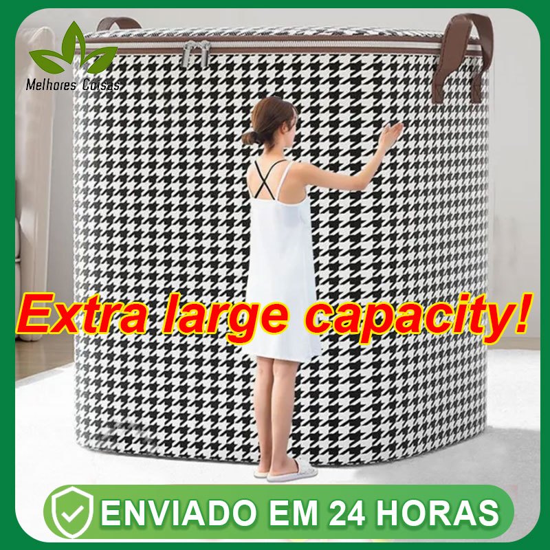 Caixa De Armazenamento De Grande Capacidade Para Colchas E Roupas Domésticas 110L/140L/180L