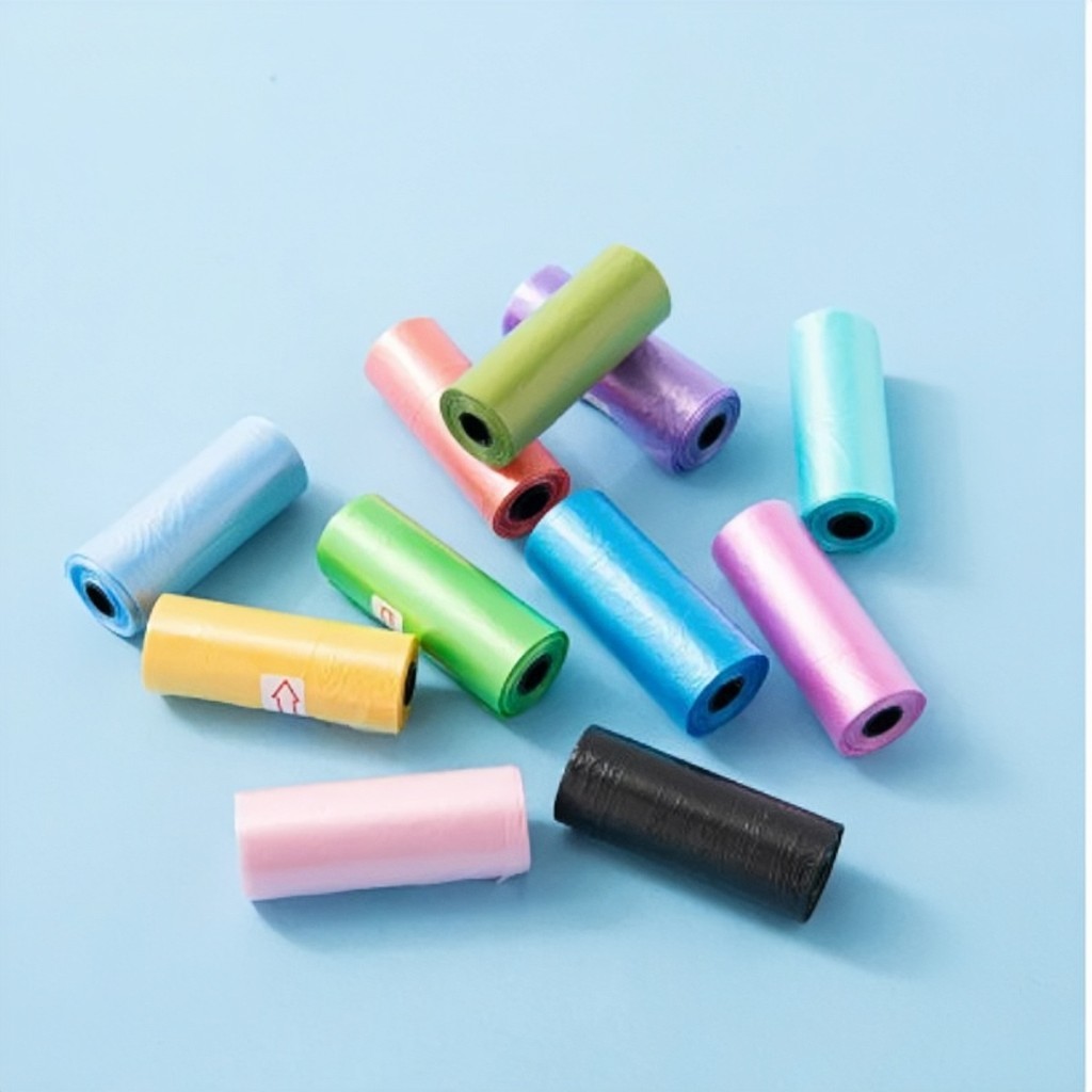 300 Unit Refil Cata Coco Sacolas Saquinhos Biodegradável Prático Para Pet Rolo Saquinho