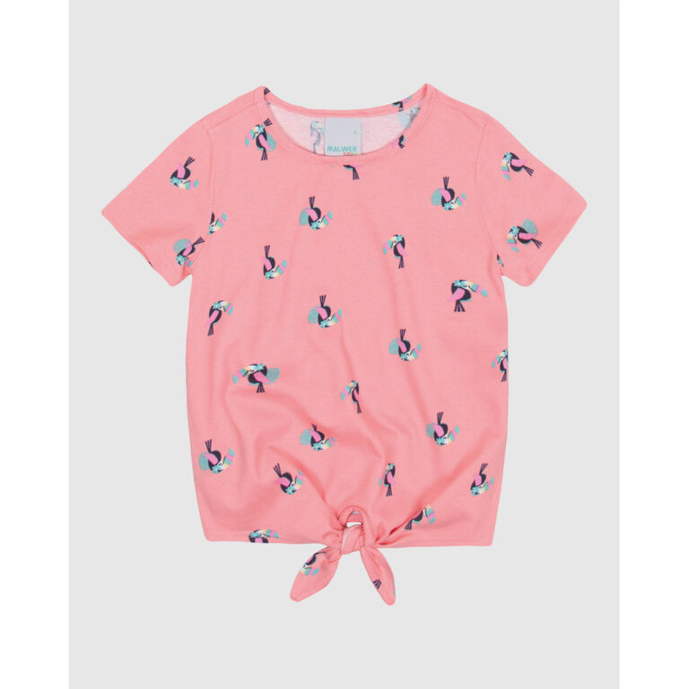 Blusa Listrada Meia Malha Menina Malwee Kids