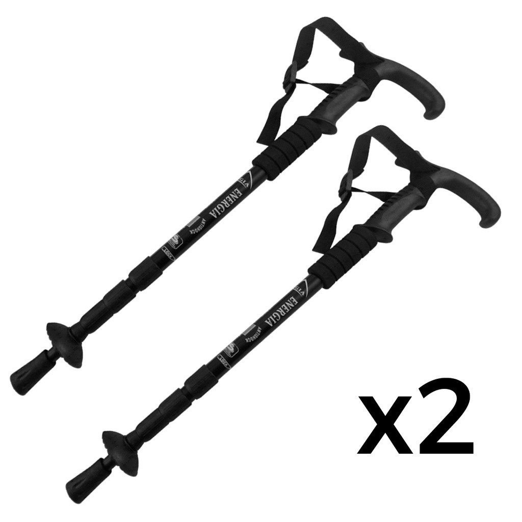 Kit 2 Bengala Bastão Caminhada Trekking Trilha Caminhada