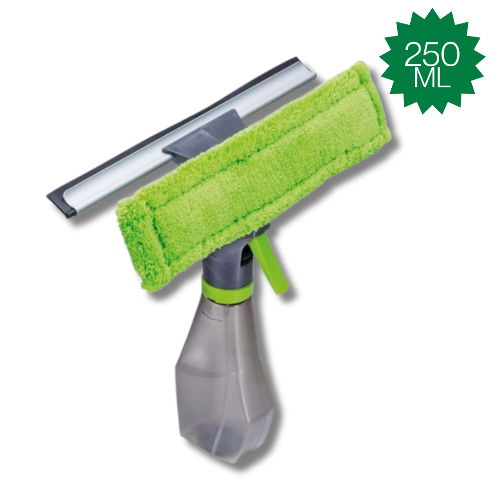 Rodo Mop Spray Limpa e Seca Vidro Com Dispenser Limpeza Geral com Microfibra 3 em 1