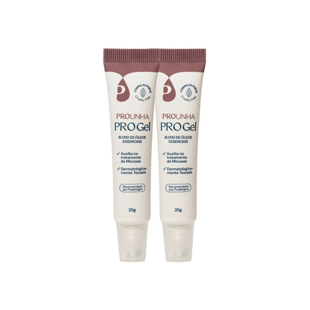 Kit 2 Pro Gel 25ml Fortalecedor E Purificador De Unha E Pele