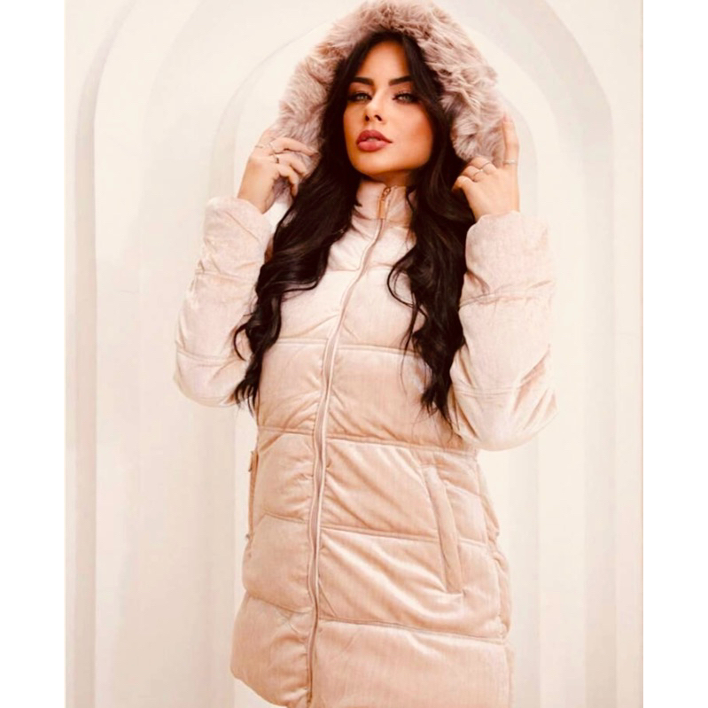 Jaqueta Bobojaco Casaco Puffer Feminina Impermeável Com capuz Removível Super Quentinha Outono Inver