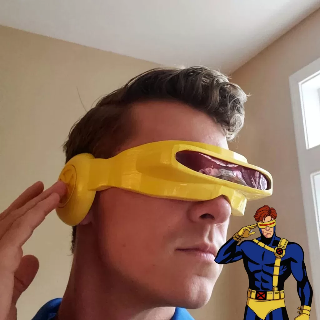 Visor Para Cosplay Ciclope Cyclops X Men 97 Xmen Óculos Para Fantasia Ciclope Cyclops Viseira Visor
