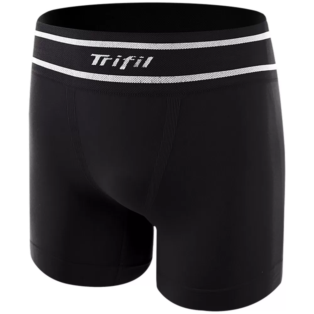 Cueca Boxer Trifil Listra Sem Costura Elástico Masculina – Preto