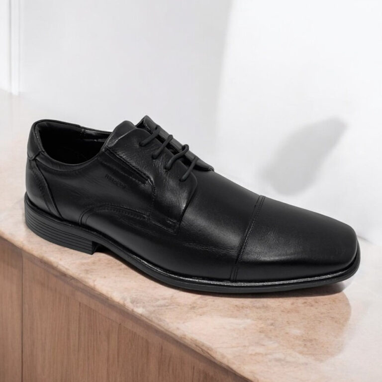 Sapato Masculino Social Couro Cadarço Conforto Fe