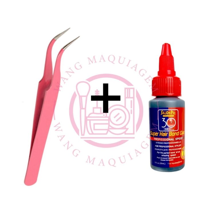 Conjunto Pinça Extensão De Cílios + Super Cola 