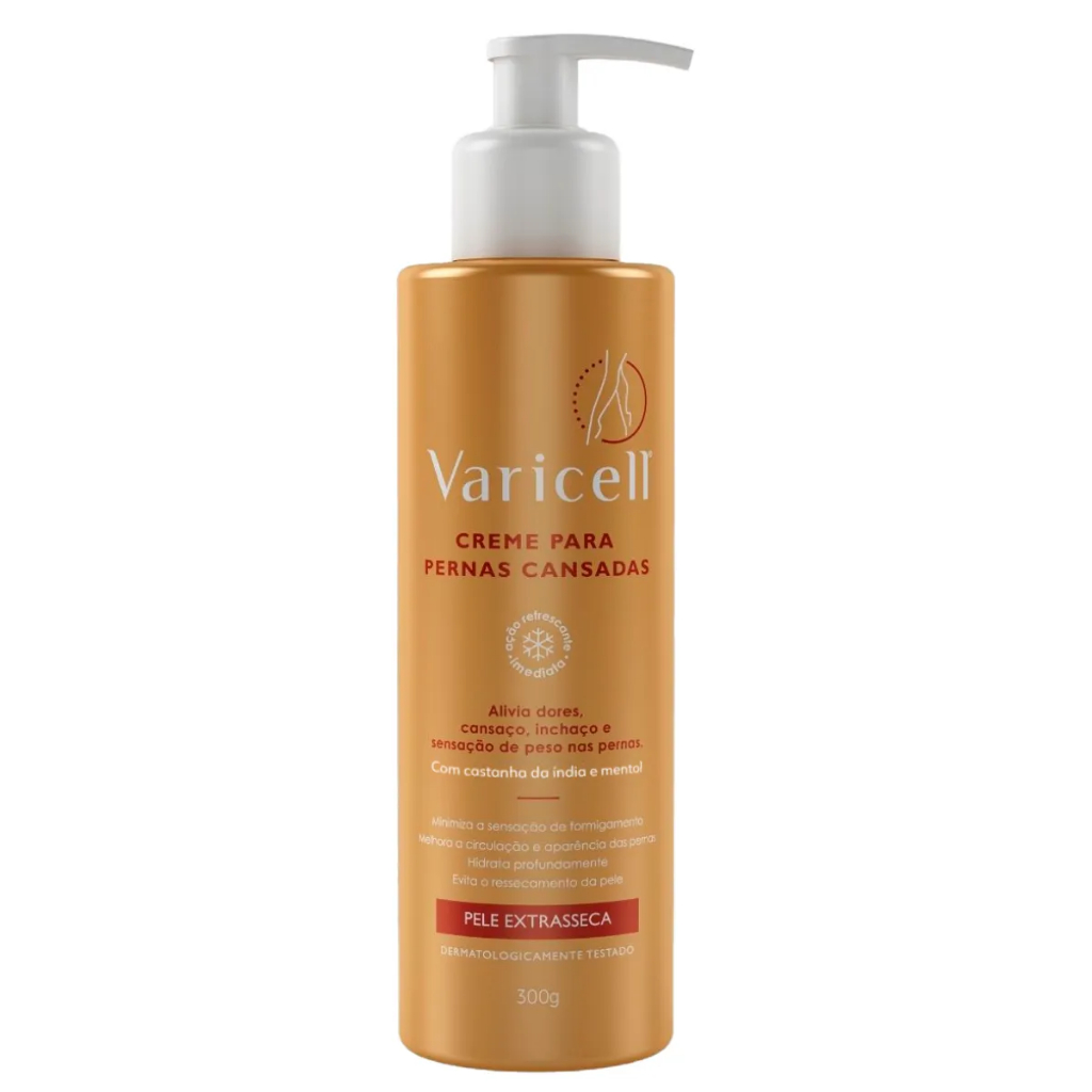 Varicell Creme para Pernas Cansadas Pele Extrasseca 300g